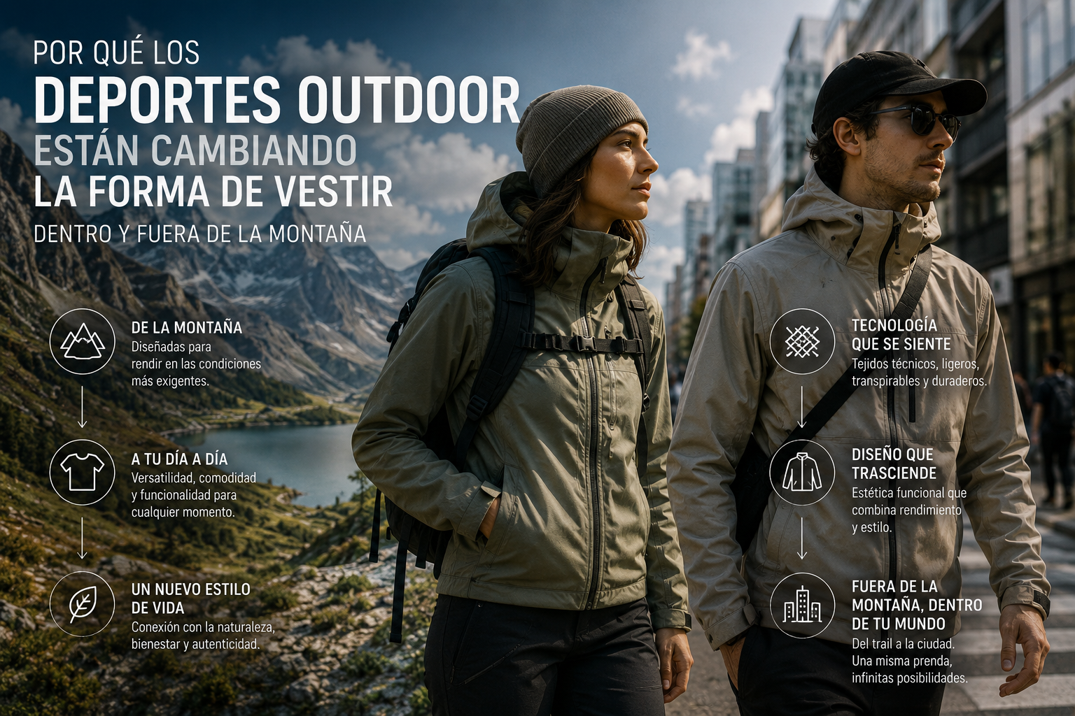 Por qué los deportes outdoor están cambiando la forma de vestir (dentro y fuera de la montaña)